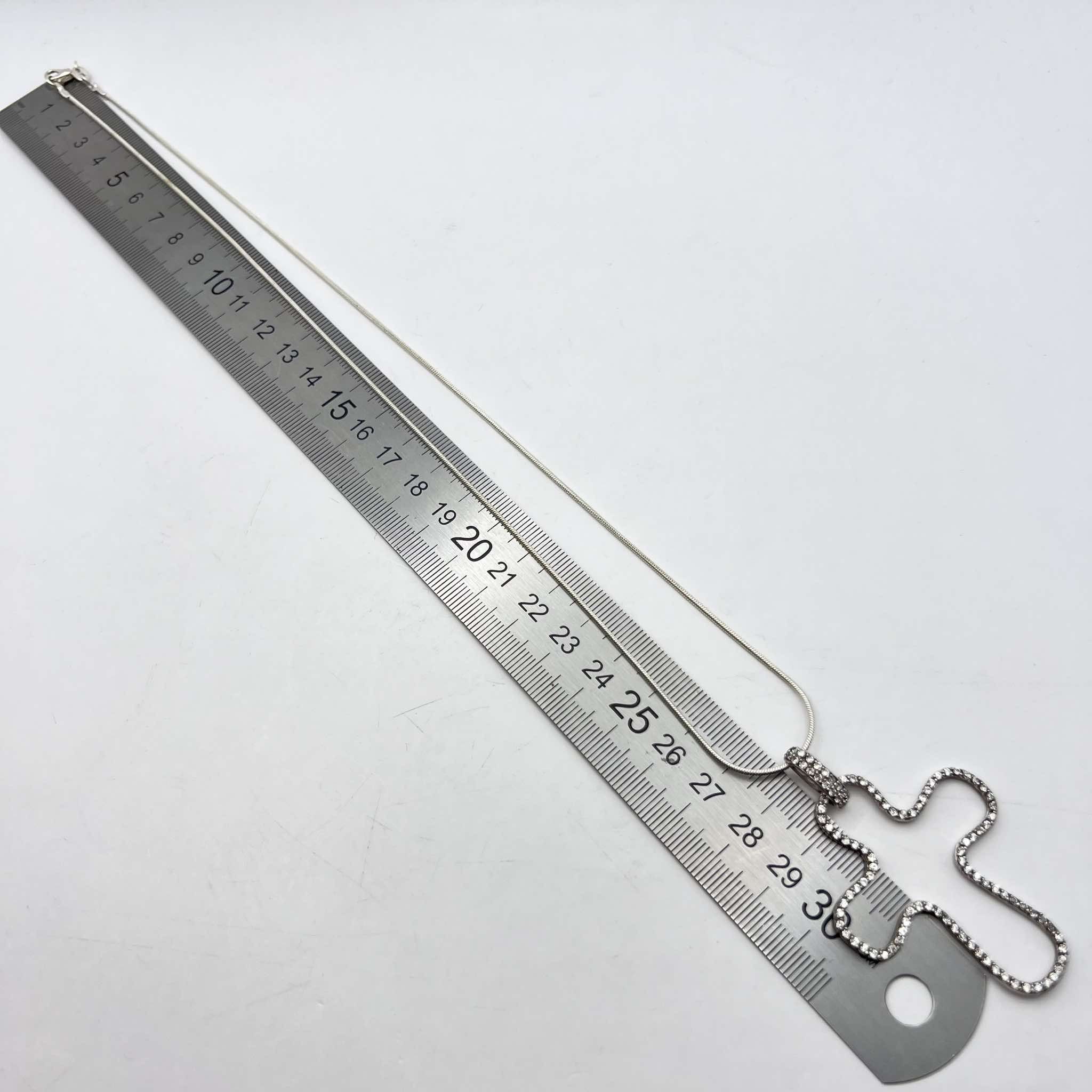 Sterling Silver Vintage Sterling Silver 925 Necklace Pendant Cross Signed Size ONE SIZE - 5 Thumbnail