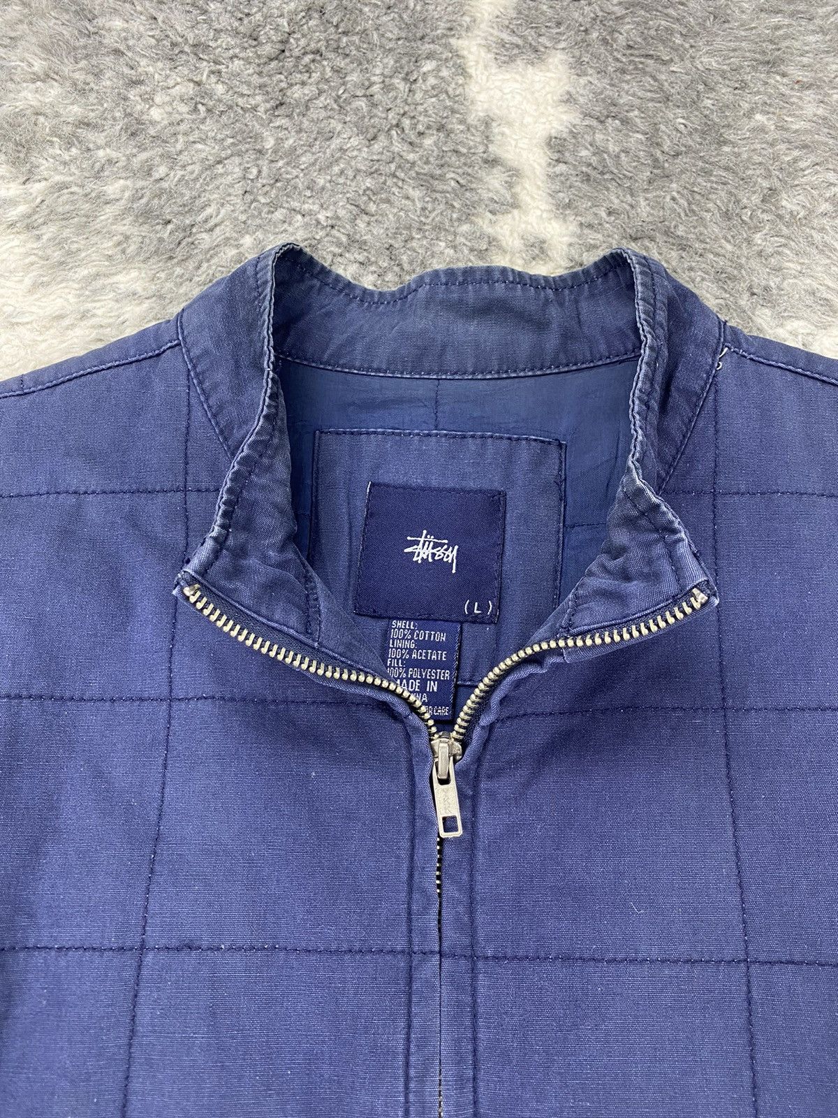 Stussy Vintage Rare STUSSY Checked Stitch Quilted Jacket Size US XL / EU 56 / 4 - 9 Thumbnail