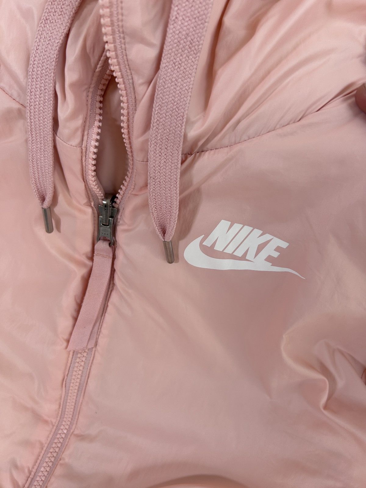 Nike × Vintage Vintage Y2K Nike Nylon Drill Puffer Jacket Swoosh Size S / US 4 / IT 40 - 6 Thumbnail