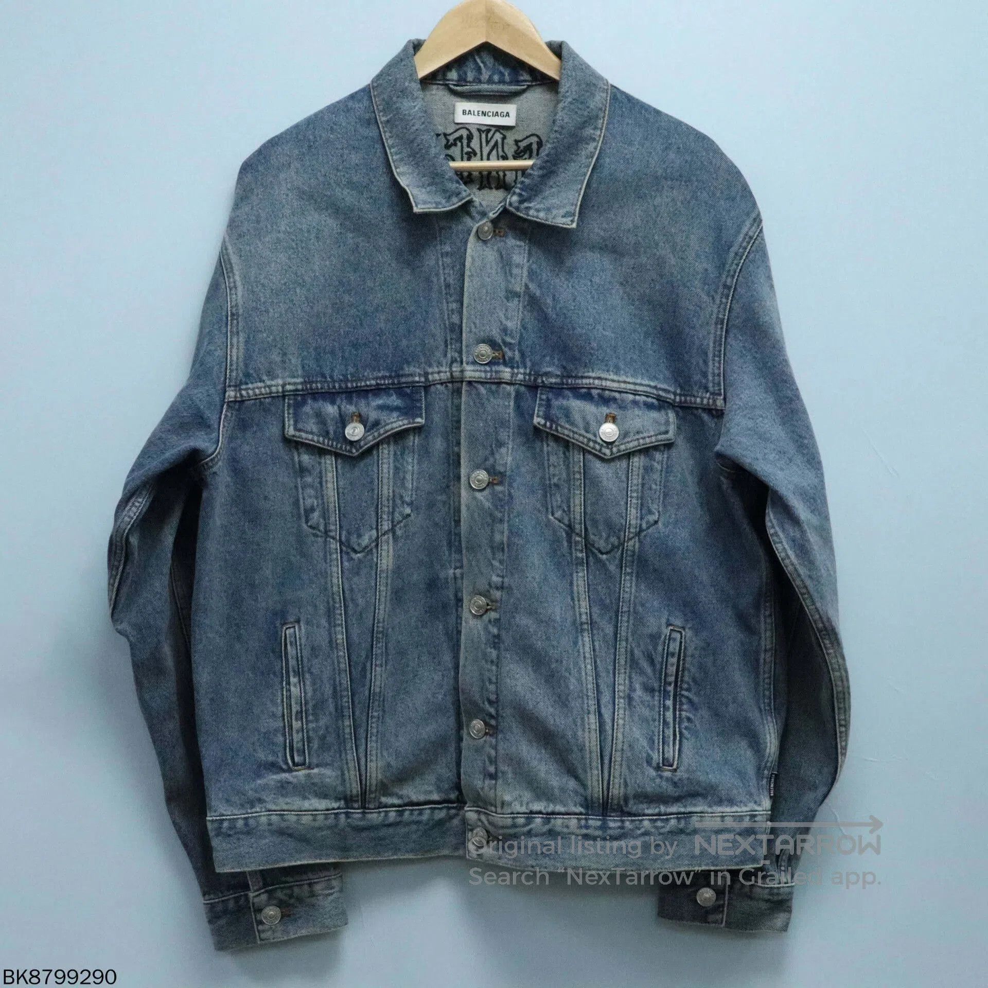 Balenciaga classic washed denim jacket by Balenciaga. Size US S / EU 44-46 / 1 - 1 Thumbnail