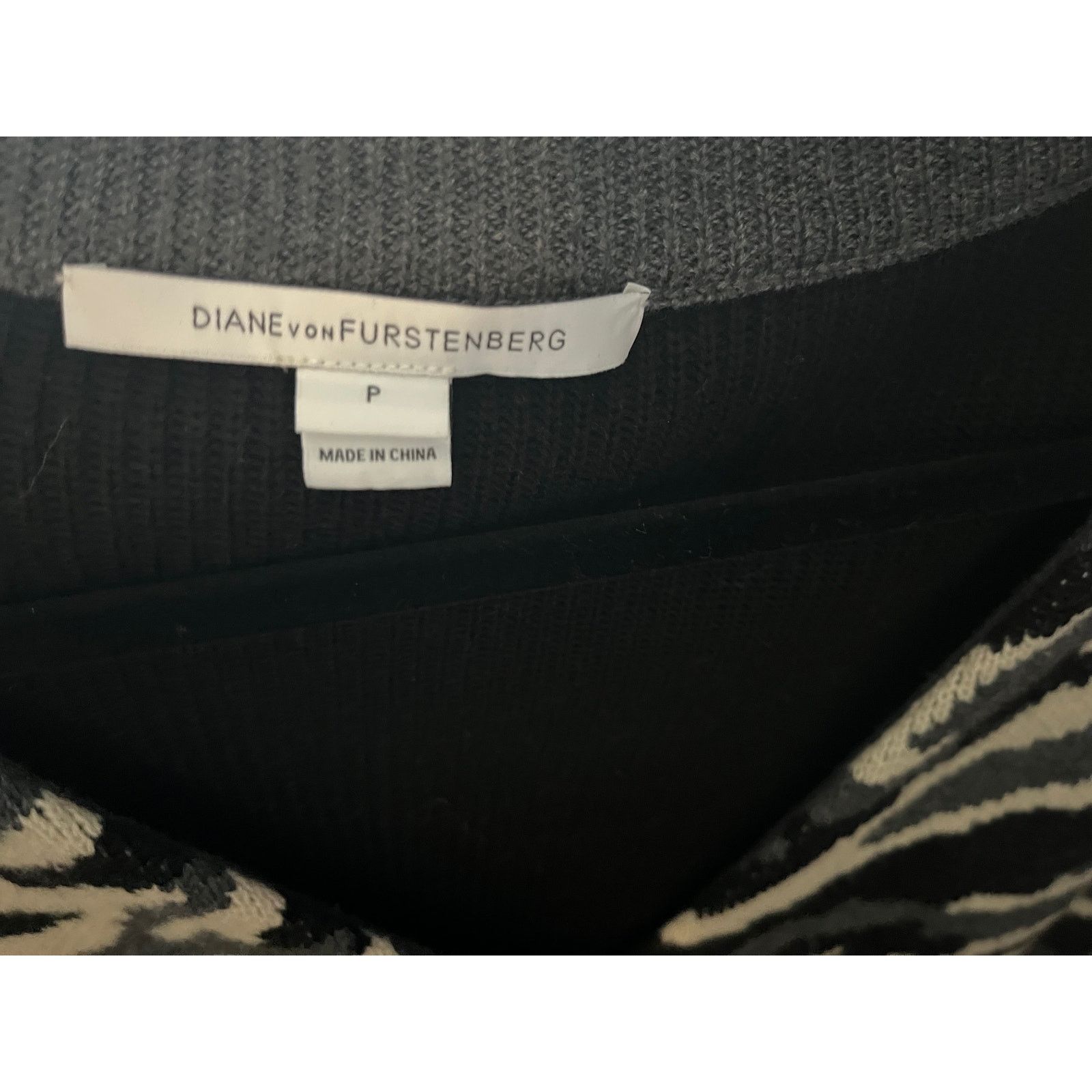 Diane von Furstenberg DVF (diane von furstenberg) Grey Camo Cardigan - Small Size S / US 4 / IT 40 - 3 Thumbnail