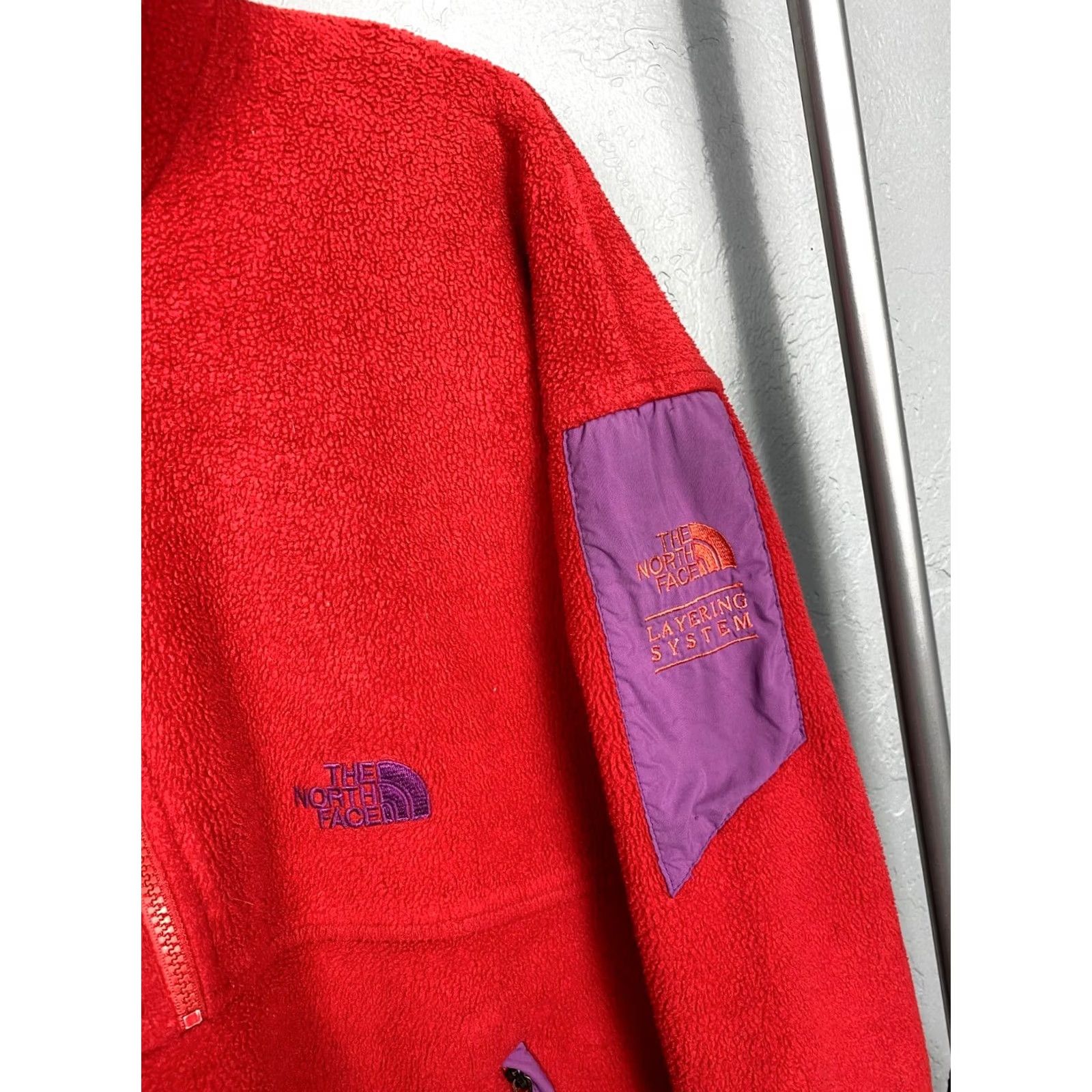 The North Face VINTAGE The North Face Jacket Mens L Red 90s Retro Fleece Size Size US L / EU 52-54 / 3 - 4 Thumbnail