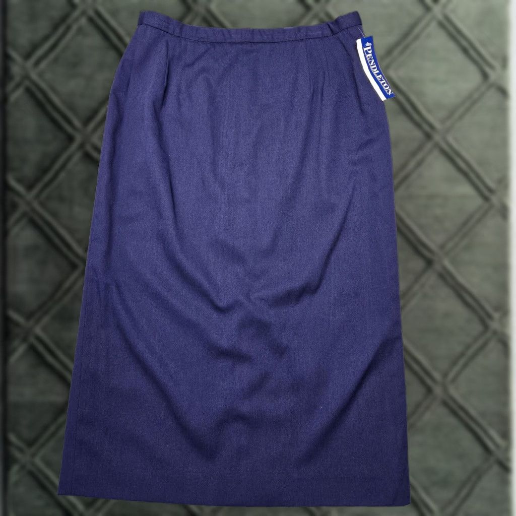 Pendleton Pendleton Skirt Womens 16 Blue Midi Lined Pencil Straight Made In USA Size 38" / US 16 / IT 52 - 1 Thumbnail