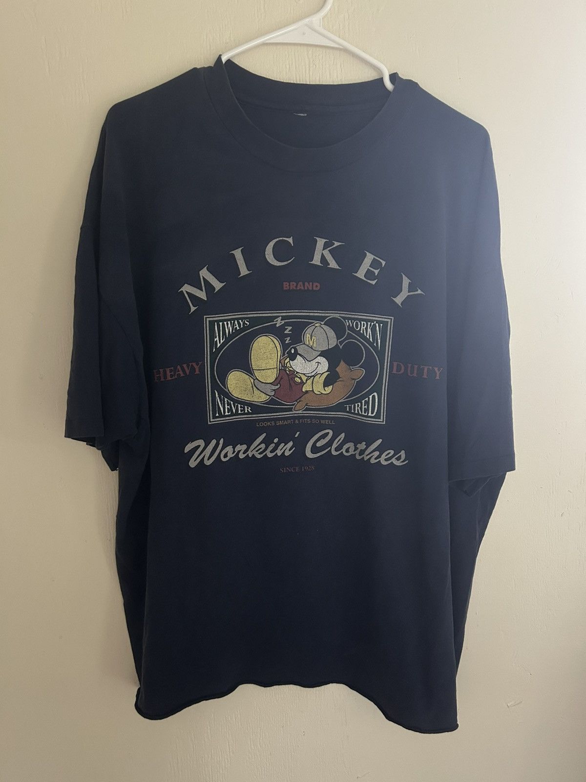 Mickey Mouse Mickey Mouse Workin’ Clothes Always Work’n Never Tired Tee Size US XXL / EU 58 / 5 - 2 Thumbnail