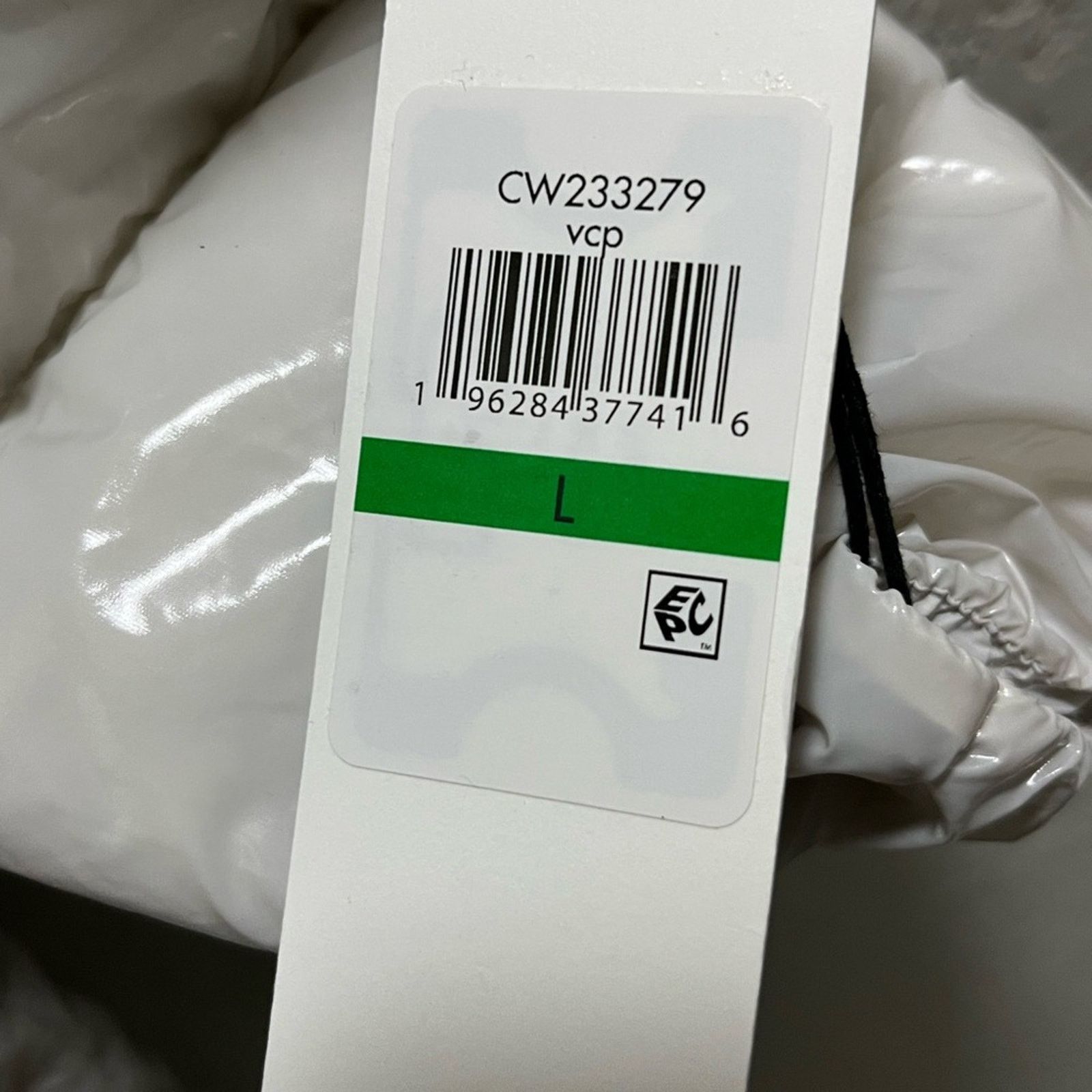 Calvin Klein Calvin Klein Womens L Chevron Hood Jacket White Sorona CK Size L / US 10 / IT 46 - 7 Thumbnail