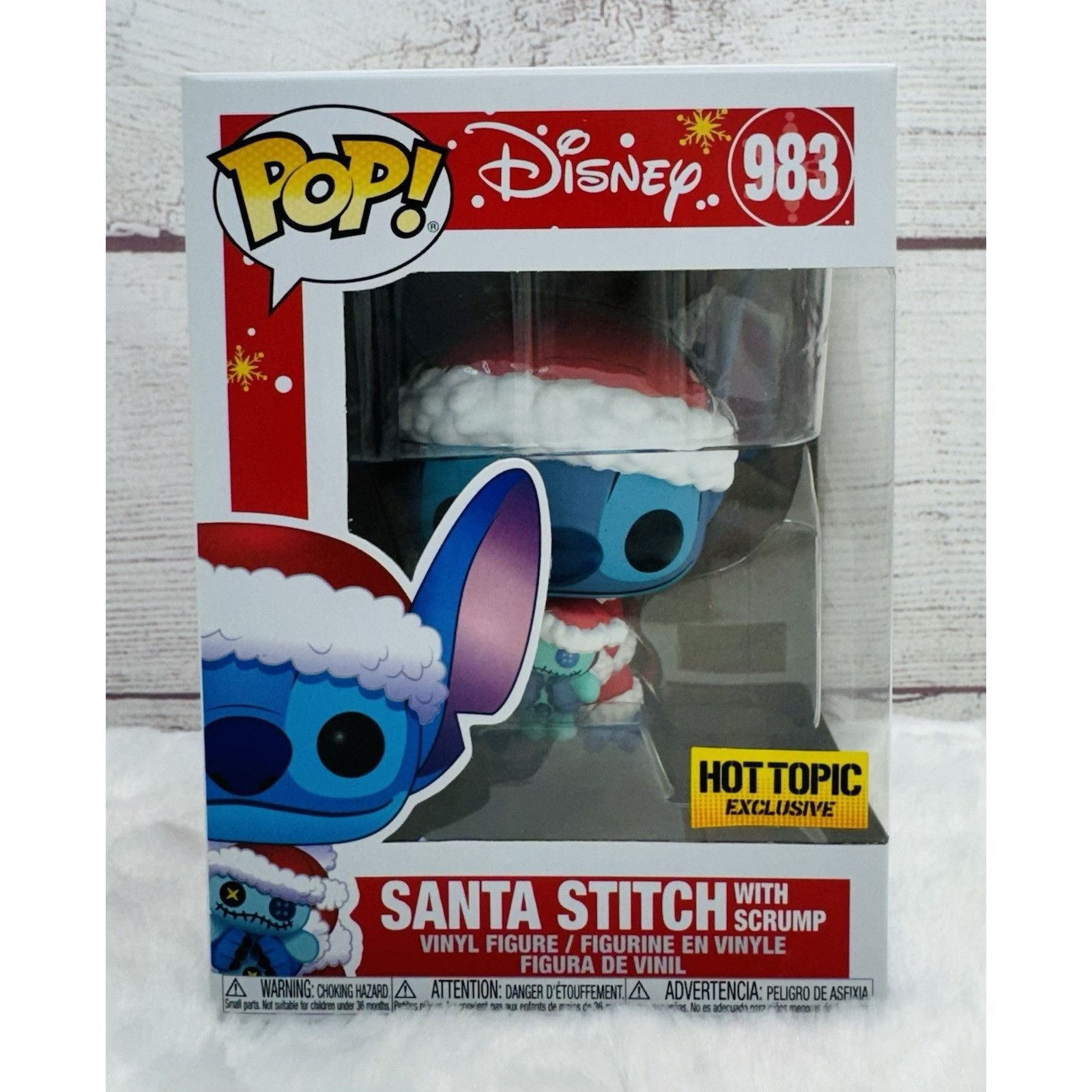 Disney Funko Pop! Disney Santa Stitch with Scrump Vinyl Figure Hot Size ONE SIZE - 1 Thumbnail