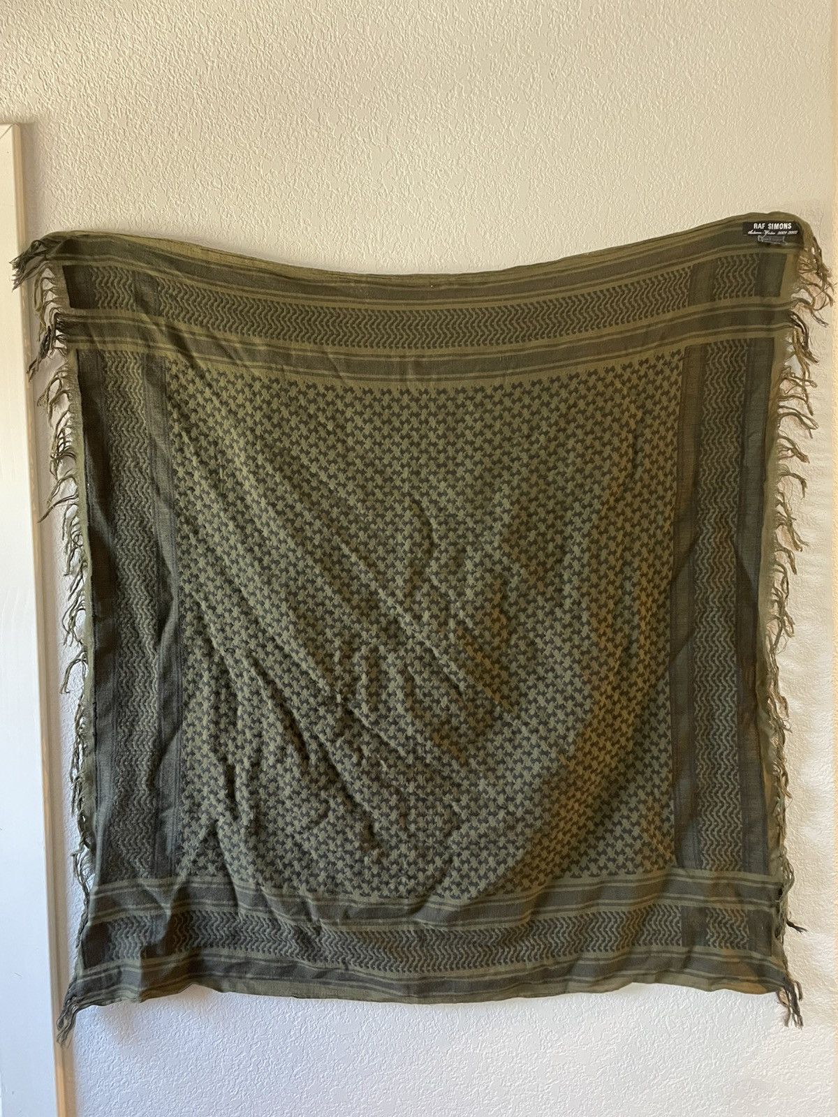 Raf Simons Raf Simmons AW01 Riot Riot Riot Keffiyeh Size ONE SIZE - 3 Thumbnail