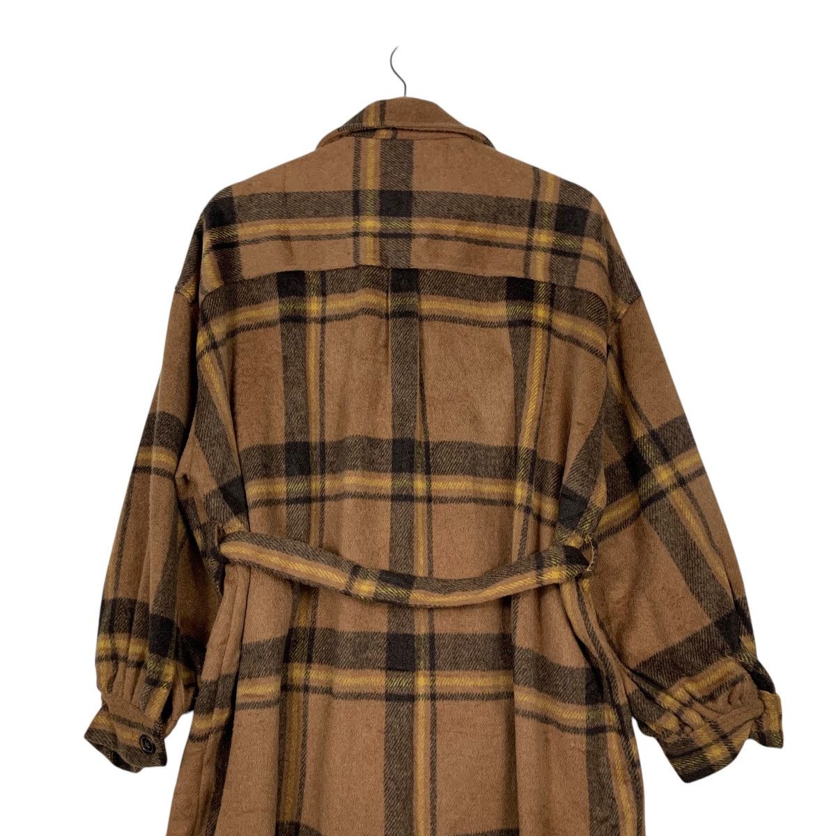 Japanese Brand OFALO Checked Belted Flannel Jacket #2438-C109 Size M / US 6-8 / IT 42-44 - 8 Thumbnail