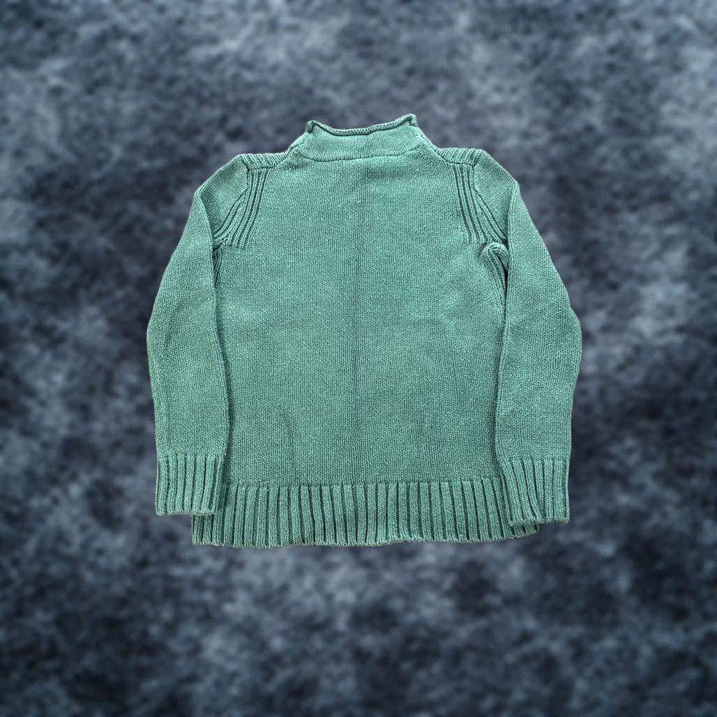 J.Crew VINTAGE J.CREW Sweater Shirt Womens XS Green Mock Neck Fisherman Preppy Oarsman Size XS / US 0-2 / IT 36-38 - 1 Thumbnail
