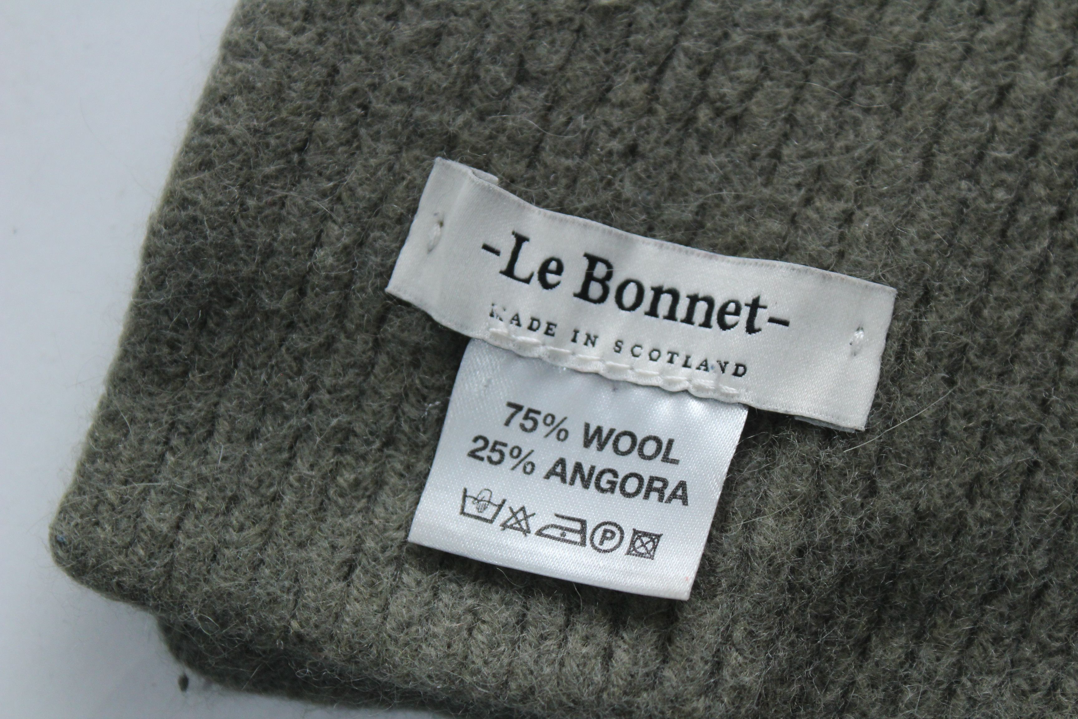 Other Le Bonnet Wool & Angora Ribbed Scarf - Made in Scotland Size ONE SIZE - 8 Thumbnail