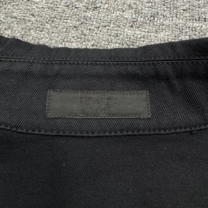 Prada Prada Black denim short-sleeved shirt 2505-Nextarrow Size US L / EU 52-54 / 3 - 2 Thumbnail