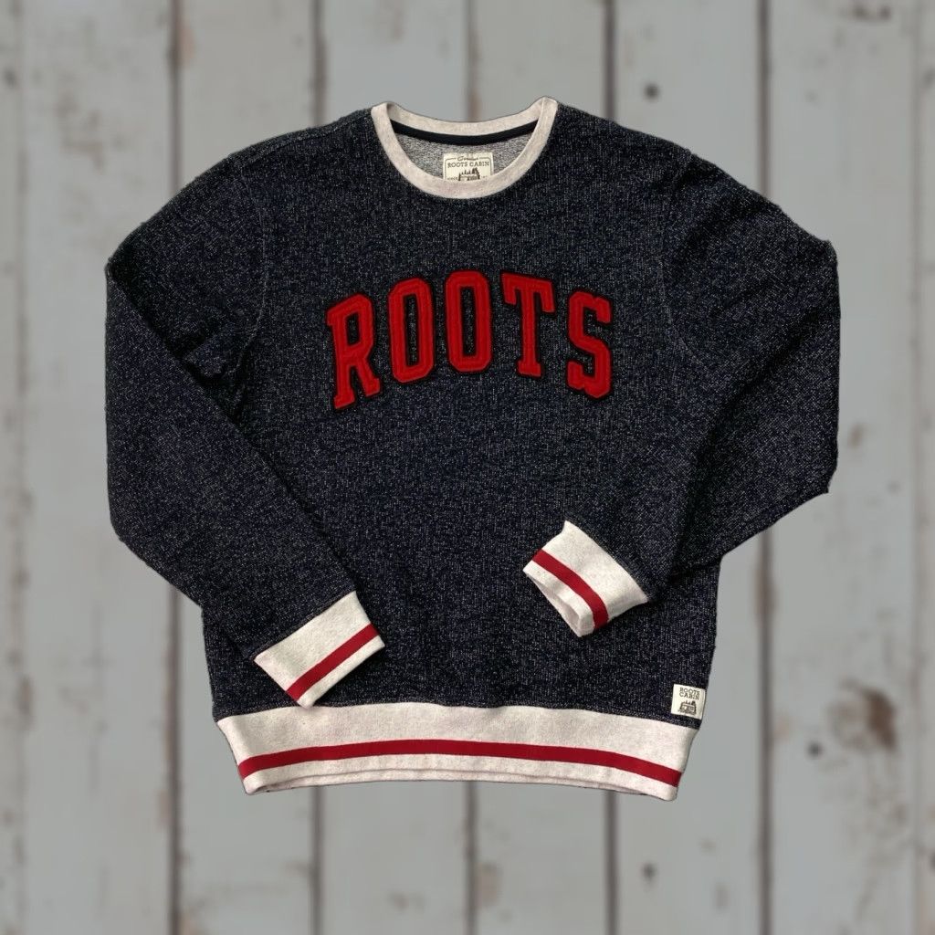 Roots Roots Sweatshirt Crewneck Cabin White Black Mens Small Gray Size US S / EU 44-46 / 1 - 1 Thumbnail