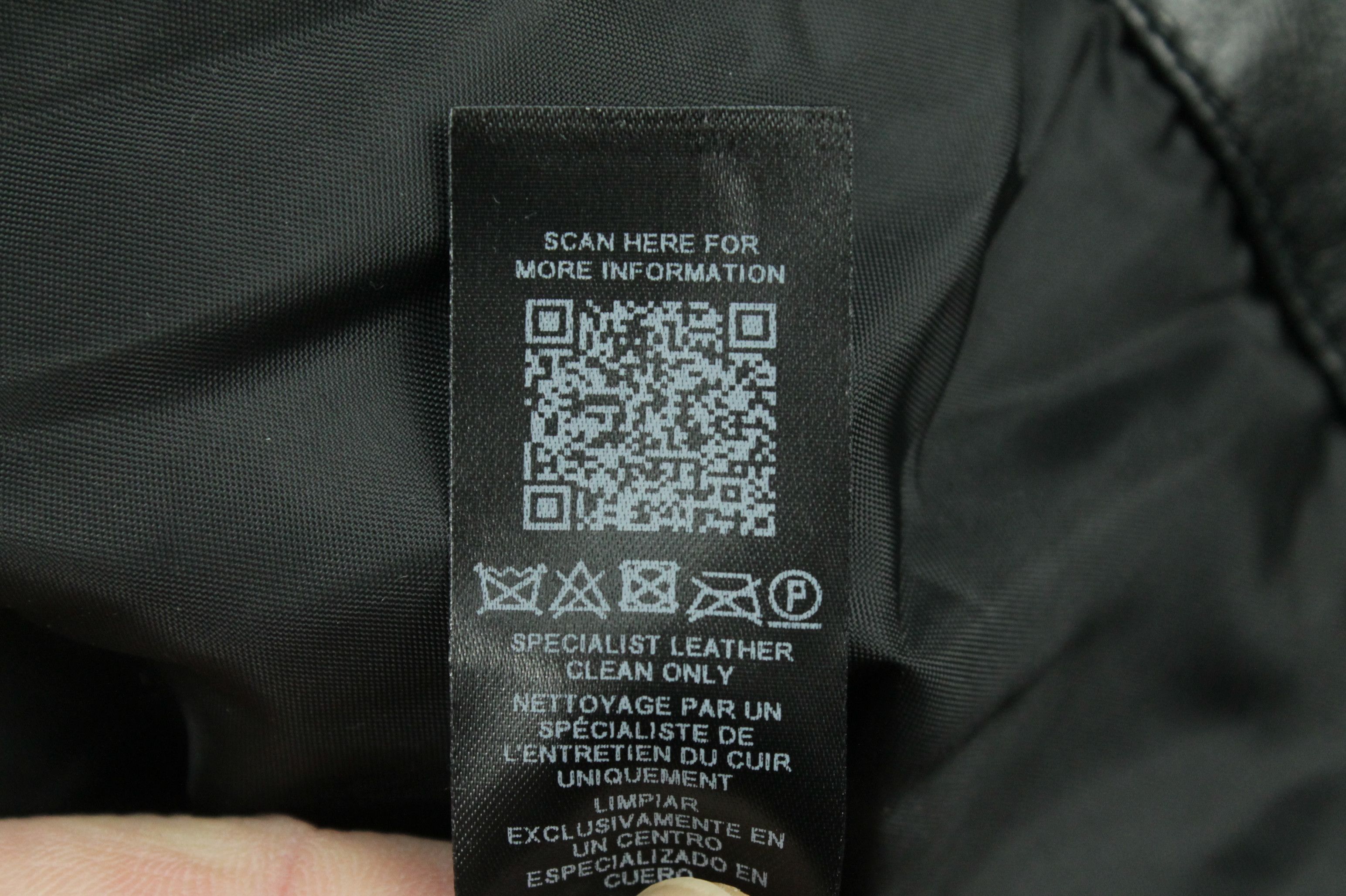 Asos Asos Oversized Black Leather Bomber Jacket Size US L / EU 52-54 / 3 - 14 Thumbnail