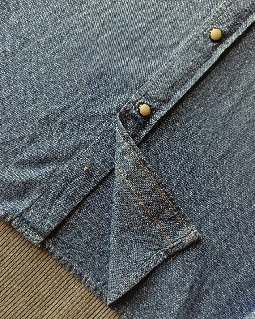 Denim & Supply Ralph Lauren × Designer × Ralph Lauren Denim & Supply RL American Flag Chambray Western Shirt Size US L / EU 52-54 / 3 - 8 Thumbnail
