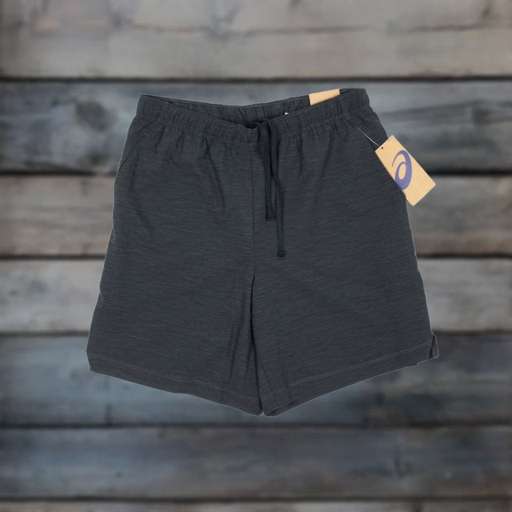 Asics ASICS Men's 7" Woven Angled Shorts Training Gym S Charcoal Unlined Size US 29 - 1 Thumbnail