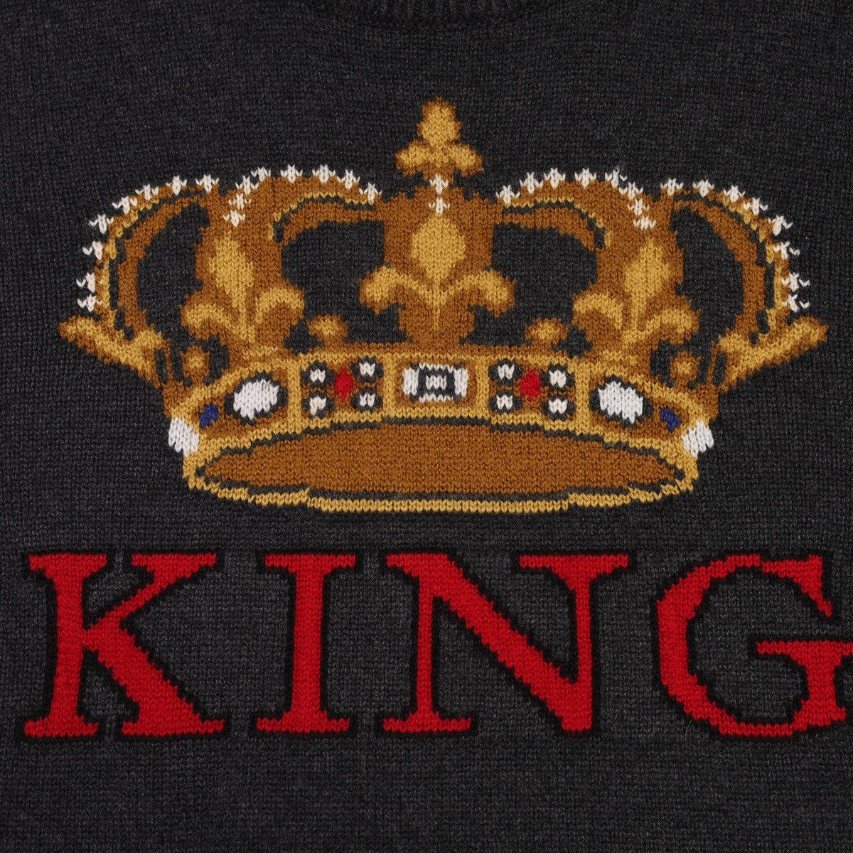Dolce & Gabbana Dolce Gabbana King Cashmere Wool Sweater Knit Dark Gray Size US L / EU 52-54 / 3 - 4 Thumbnail