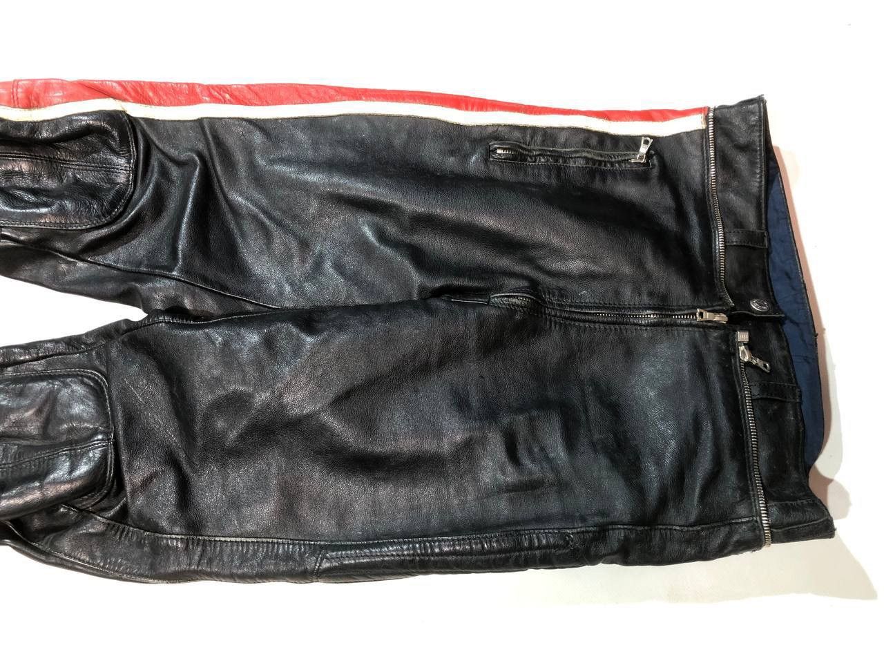 Japanese Brand × Leather Vintage RaRe Racing Moto Leather Pants Size US 28 / EU 44 - 7 Thumbnail