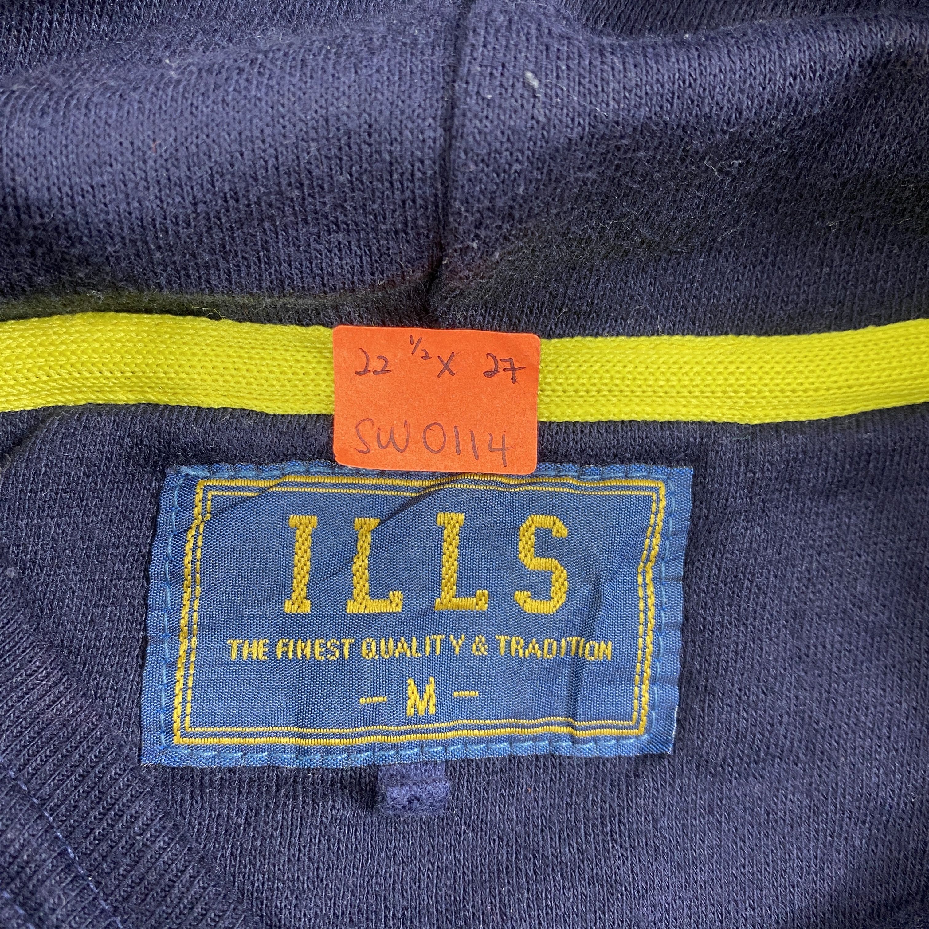 Japanese Brand Vintage ILLS The Fnest Quality & Tradition Hoodie - SW0114 Size US M / EU 48-50 / 2 - 7 Thumbnail