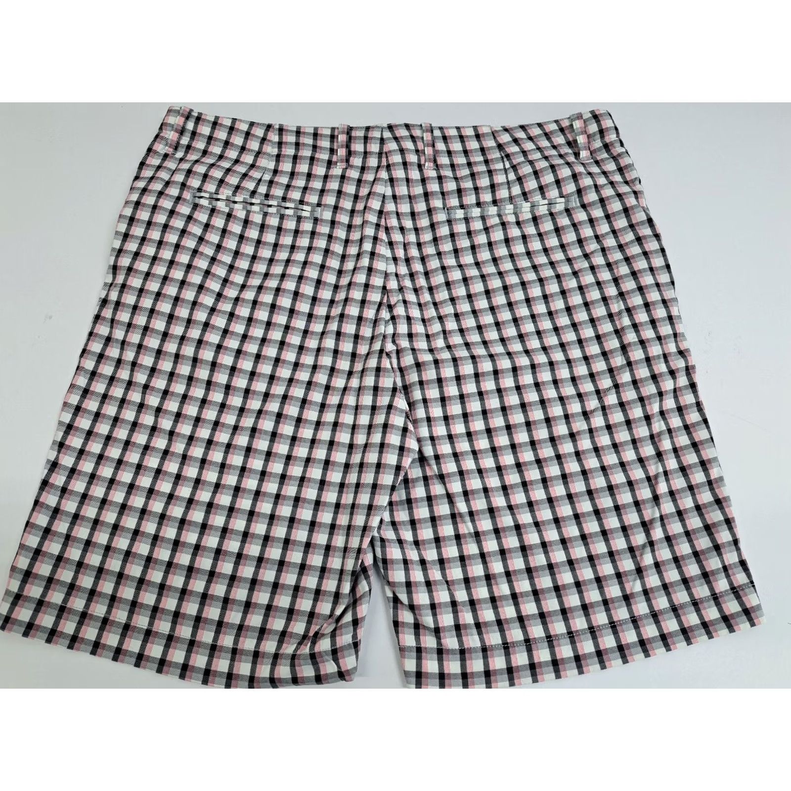 Tommy Bahama Tommy Bahama Casual Shorts Mens Size 38 Plaid Pink/Black/White Quick Dry Moisture Wicking Pockets Golf Travel Athletic Front Flat Front Size US 38 / EU 54 - 3 Thumbnail