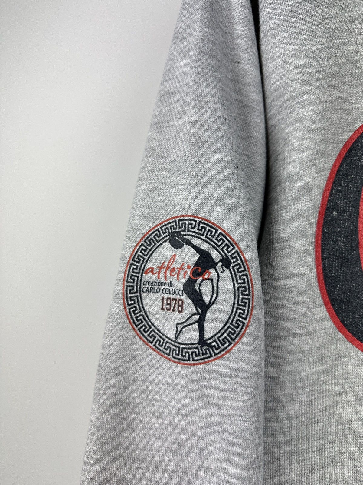Carlo Colucci × Vintage Carlo Colucci Athletico Big Logo Grey Sweatshirt Size US M / EU 48-50 / 2 - 8 Thumbnail
