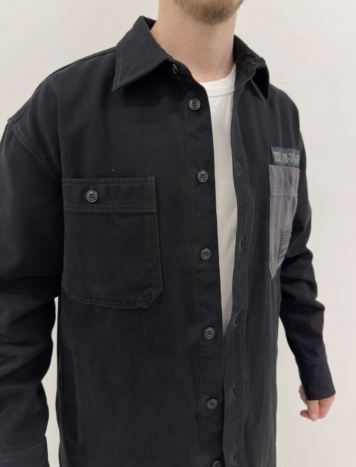Diesel Diesel Black Mens Multipocket Overshirt Jacket Size S Size US S / EU 44-46 / 1 - 12 Thumbnail