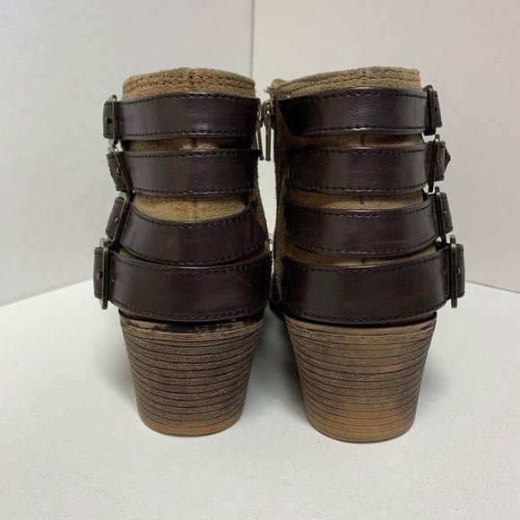 Other Coach and Four Tan Suede Leather Buckle Bootie Size US 7.5 / IT 37.5 - 4 Thumbnail