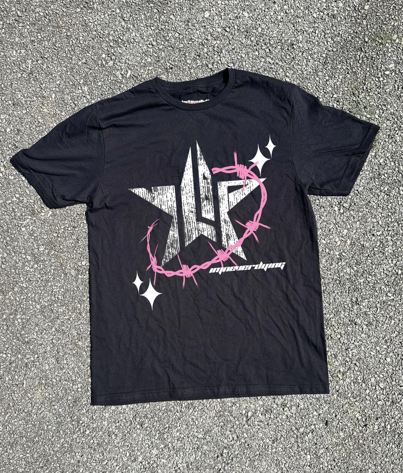 Japanese Brand Glimpse Tee Black Pink Size US M / EU 48-50 / 2 - 1 Thumbnail