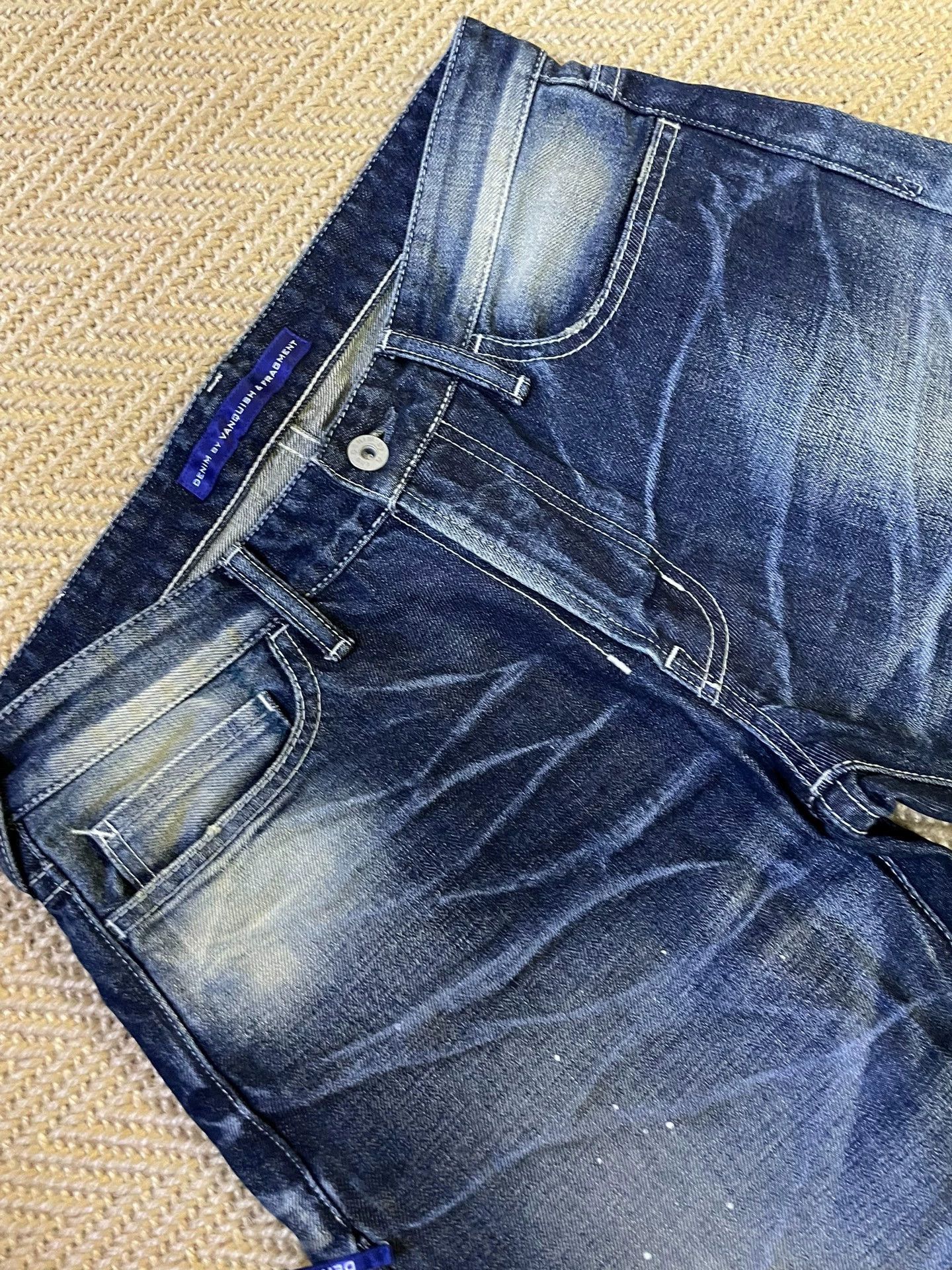 Fragment Design Fragment x Vanquish Violent Wash Ink Jeans W32 New Size US 32 / EU 48 - 7 Thumbnail
