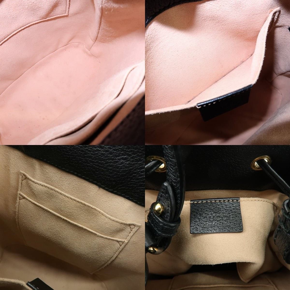 Gucci Gucci Ophidia GG Marmont Small Calfskin Bucket Bag Black Size ONE SIZE - 7 Thumbnail