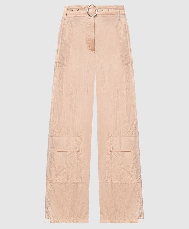 Jil Sander o1w1db10825 Cargo Pants in Beige Size 26" / US 2 / IT 38 - 1 Thumbnail