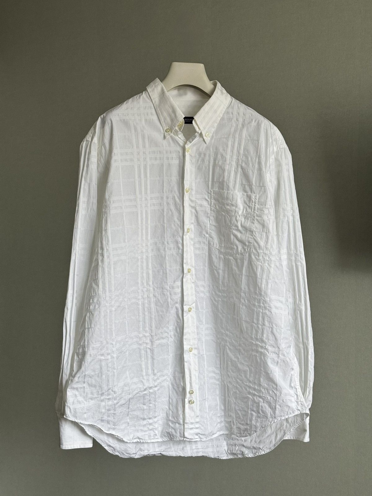 Burberry × Vintage Burberry Whithe shirt 5XL Size US XXL / EU 58 / 5 - 1 Thumbnail