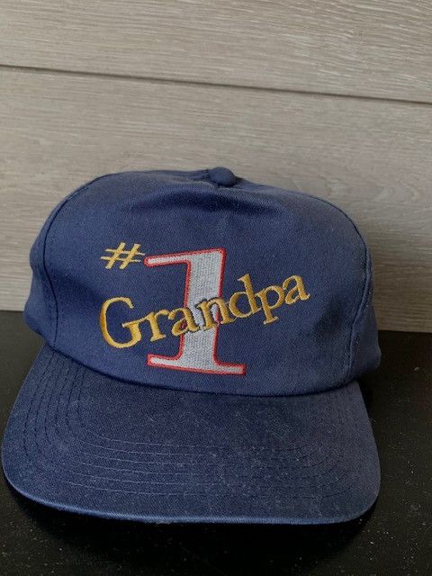 Vintage Vintage '#1 Grandpa' Snapback Hat Size ONE SIZE - 1 Thumbnail