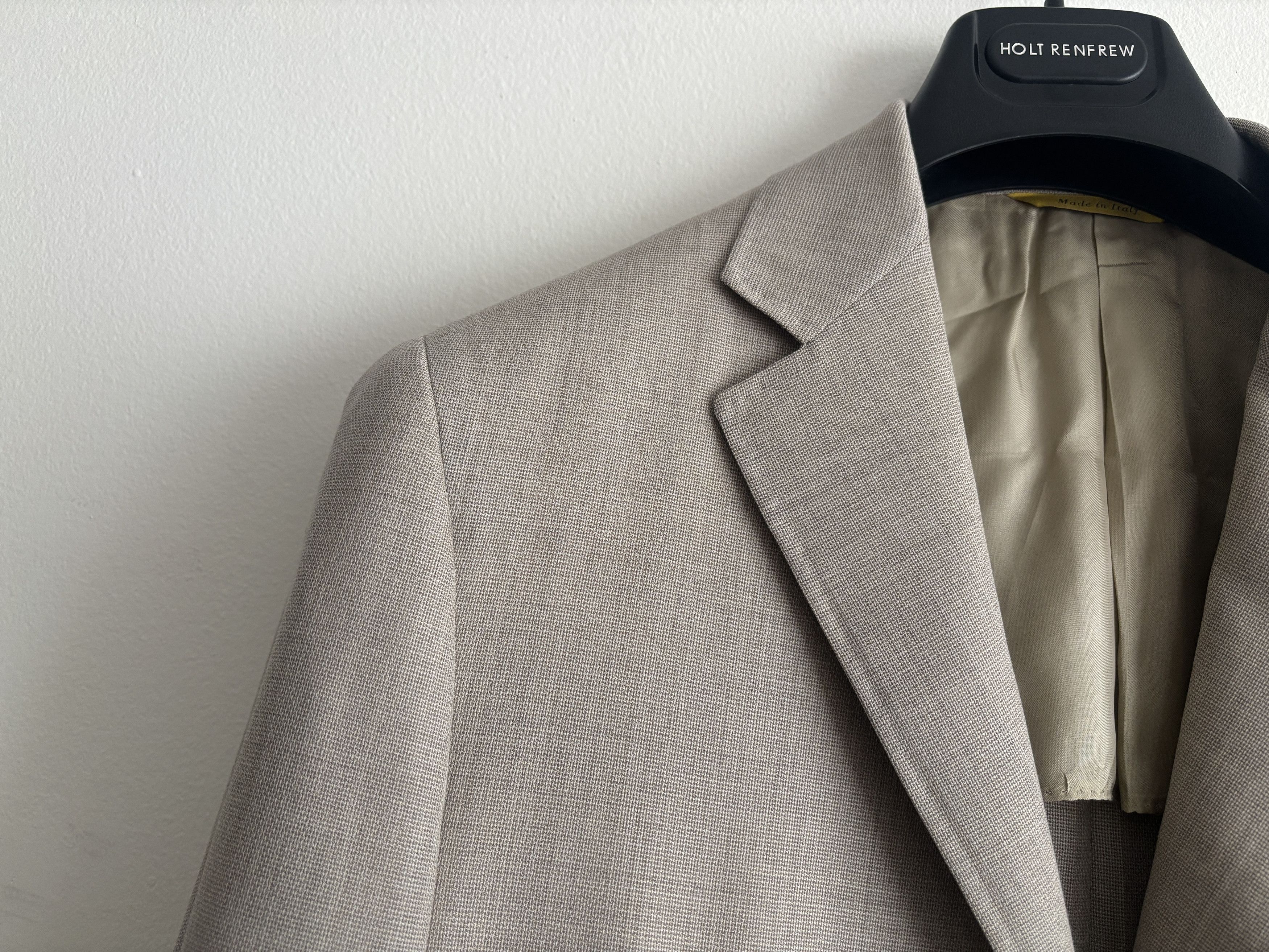 Canali $2200 Kei Unstructured Beige Sport Coat 44 -46 L Size 46L - 4 Thumbnail