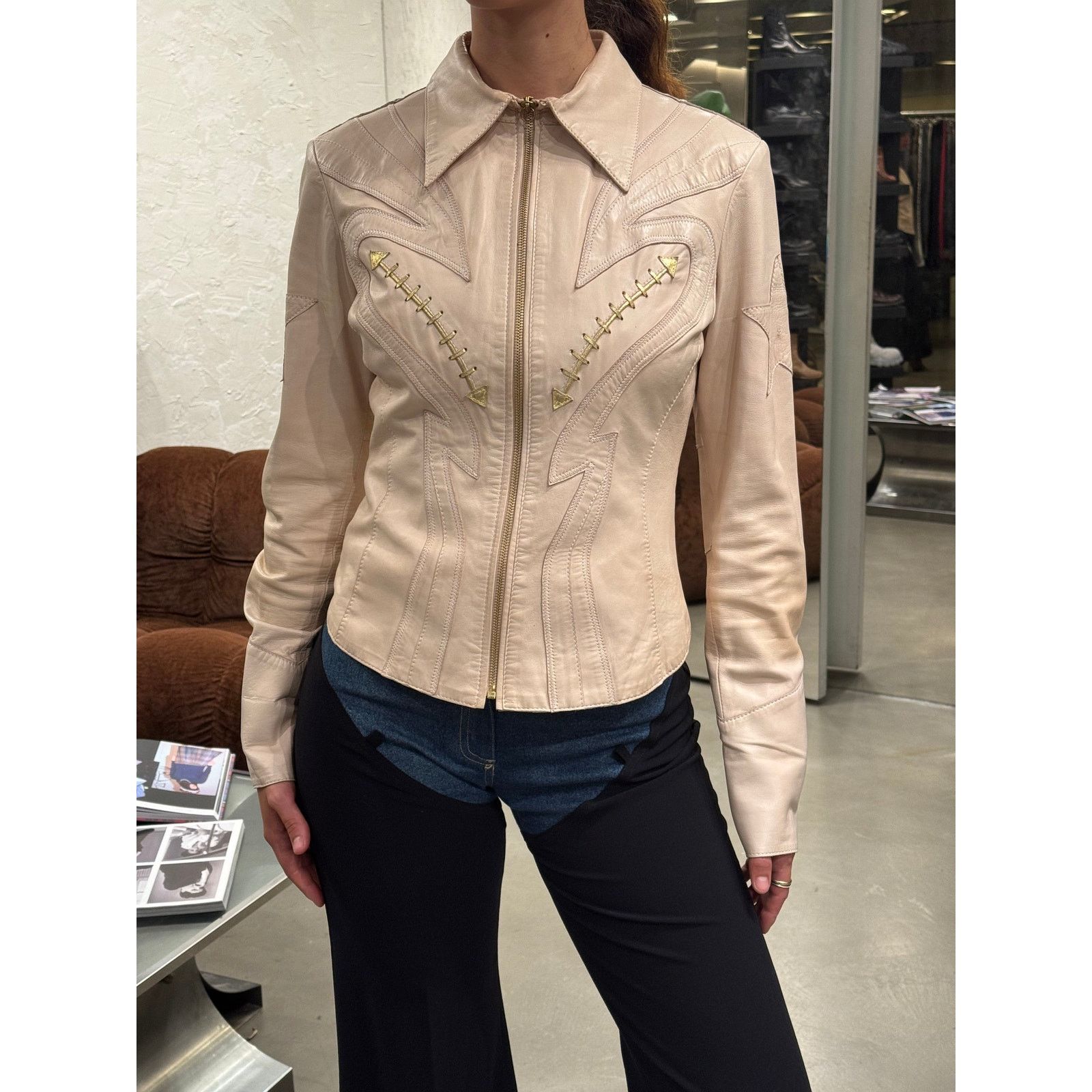 Roberto Cavalli S/S2005 Roberto Cavalli runway western leather jacket Size US S / EU 44-46 / 1 - 2 Thumbnail