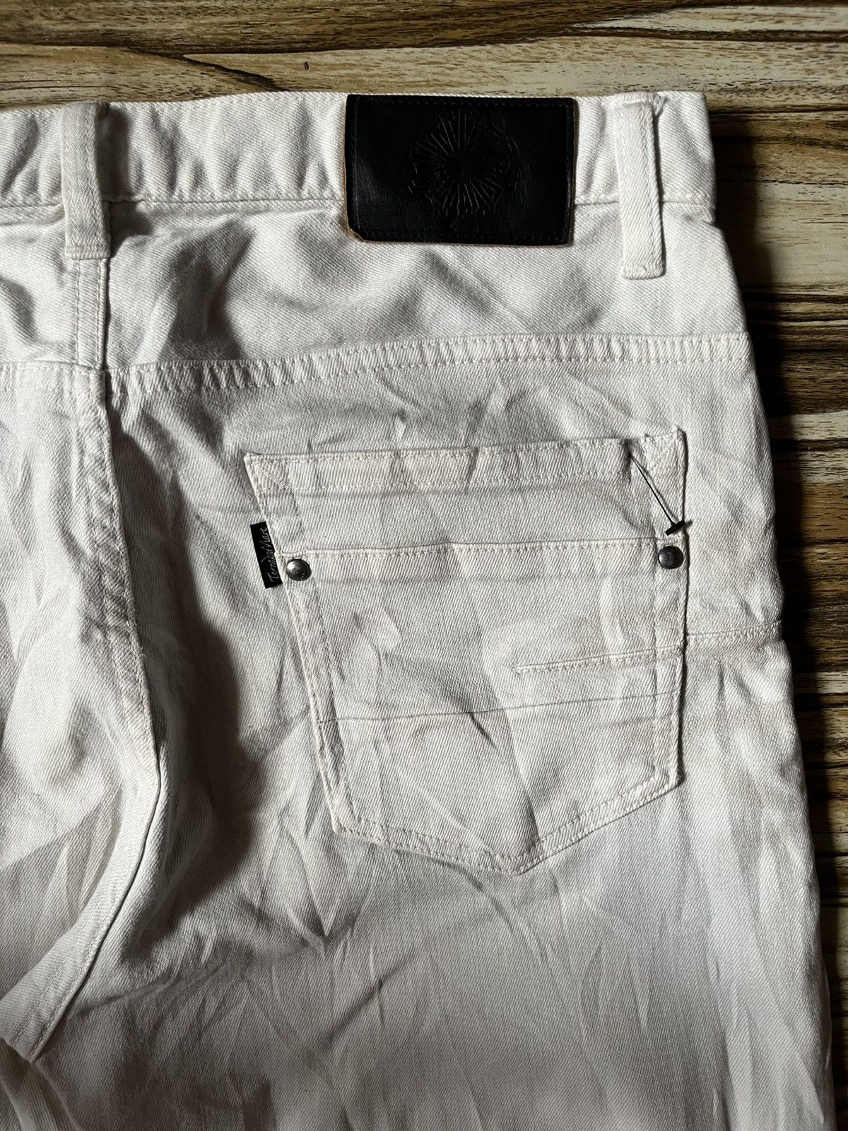 Japanese Brand Y2K Luster Clawmark White Jeans Dior Inspired Size US 34 / EU 50 - 8 Thumbnail