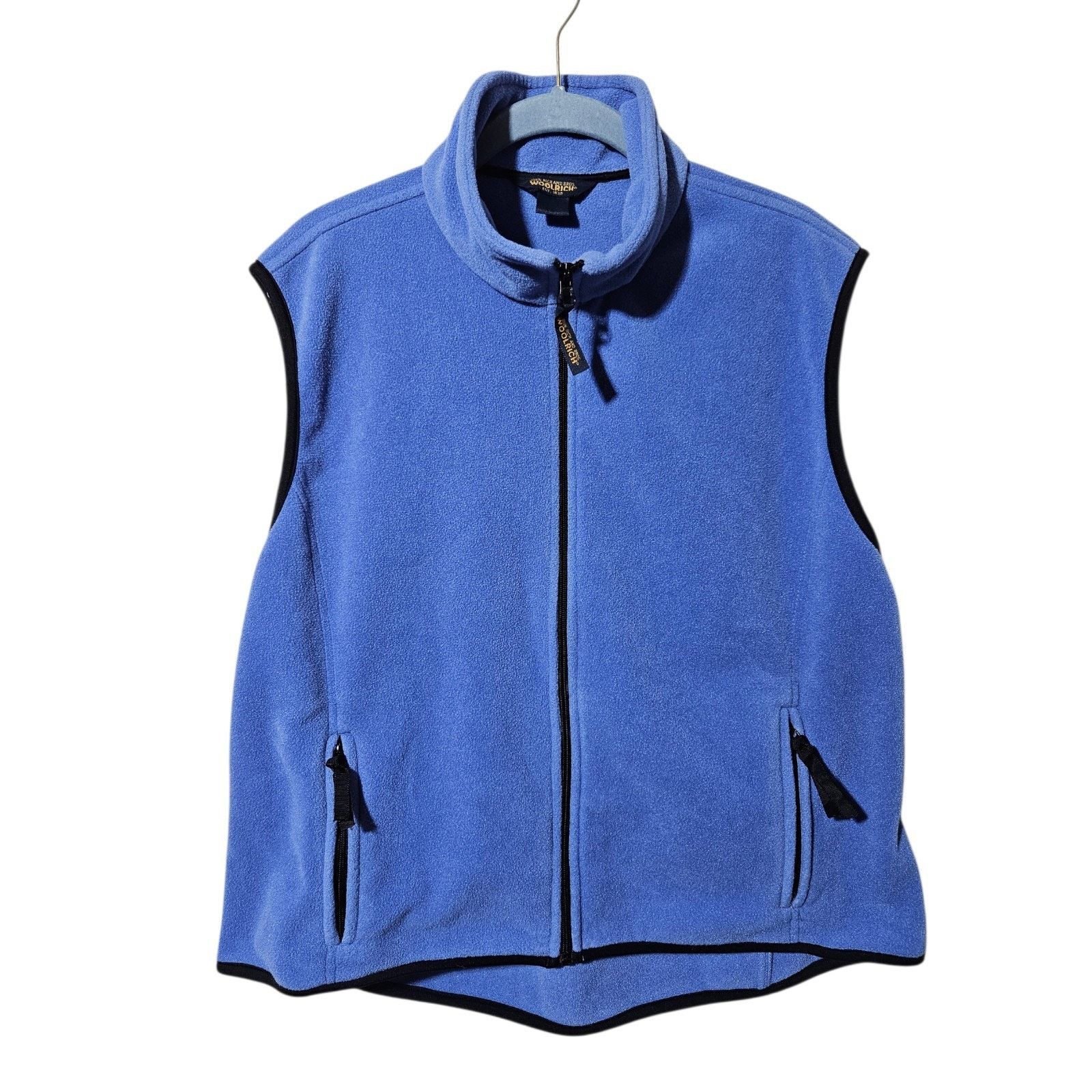 Woolrich Woolen Mills Woolrich Sky Blue Fleece Vest Full Zip Womens XL Zip Pockets Size XL / US 12-14 / IT 48-50 - 1 Thumbnail