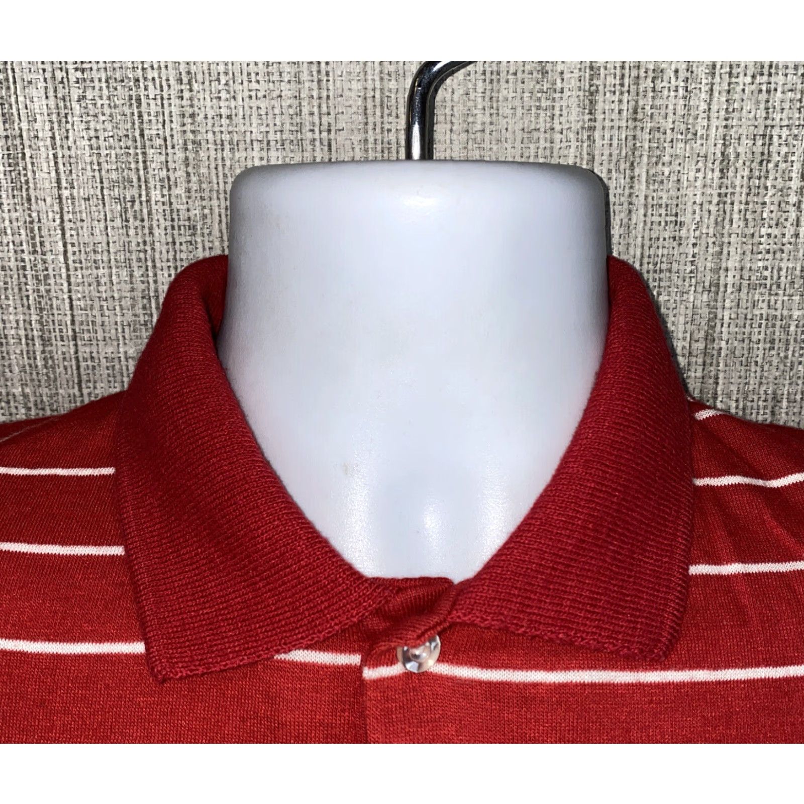 Vintage VINTAGE Garan Polo Shirt Golf Mens Short Sleeve Striped Red Size L USA Made Size US L / EU 52-54 / 3 - 3 Thumbnail
