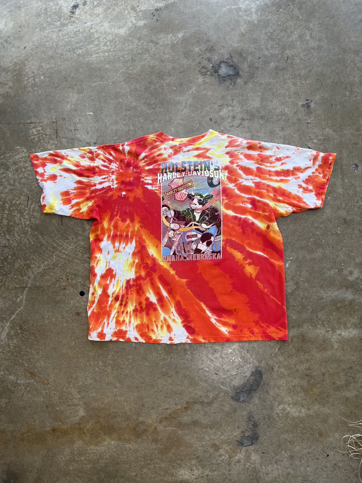 Harley Davidson Vintage 1992 Harley Davidson Motorcycle Omaha Tie Dye XXL Size US XXL / EU 58 / 5 - 2 Thumbnail