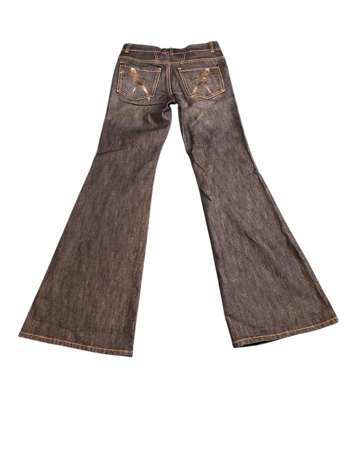 Other New York & Company Women's Dark Blue Flare Jeans Size 26" / US 2 / IT 38 - 6 Thumbnail