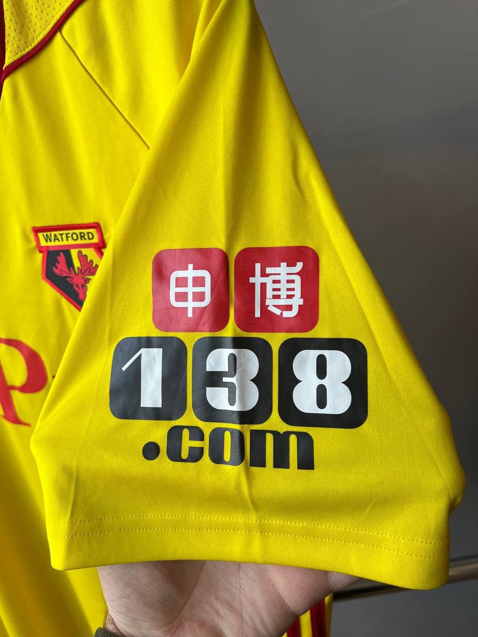 Adidas 2017/18 WATFORD FC HOME SOCCER JERSEY FOOTBALL SHIRT ADIDAS Size US XL / EU 56 / 4 - 6 Thumbnail