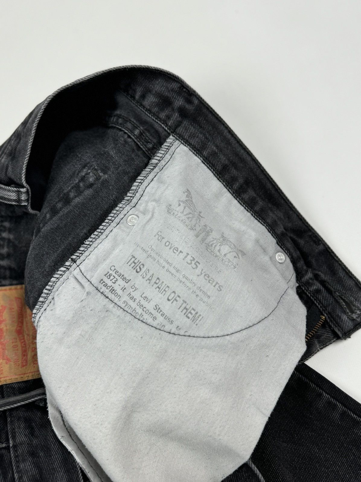 Levi's Y2K Vintage Levi’s 505 Washed Black Jeans Size US 33 - 11 Thumbnail
