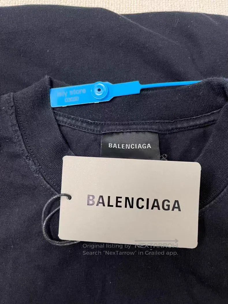 Balenciaga Balenciaga Letter Printed Crew Neck Short Sleeve T-Shirt Size US XS / EU 42 / 0 - 4 Thumbnail