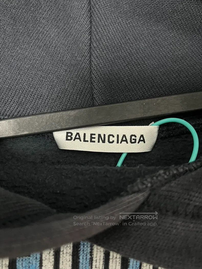 Balenciaga Balenciaga Purple Band Portrait Hooded Sweatshirt Size US XS / EU 42 / 0 - 5 Thumbnail