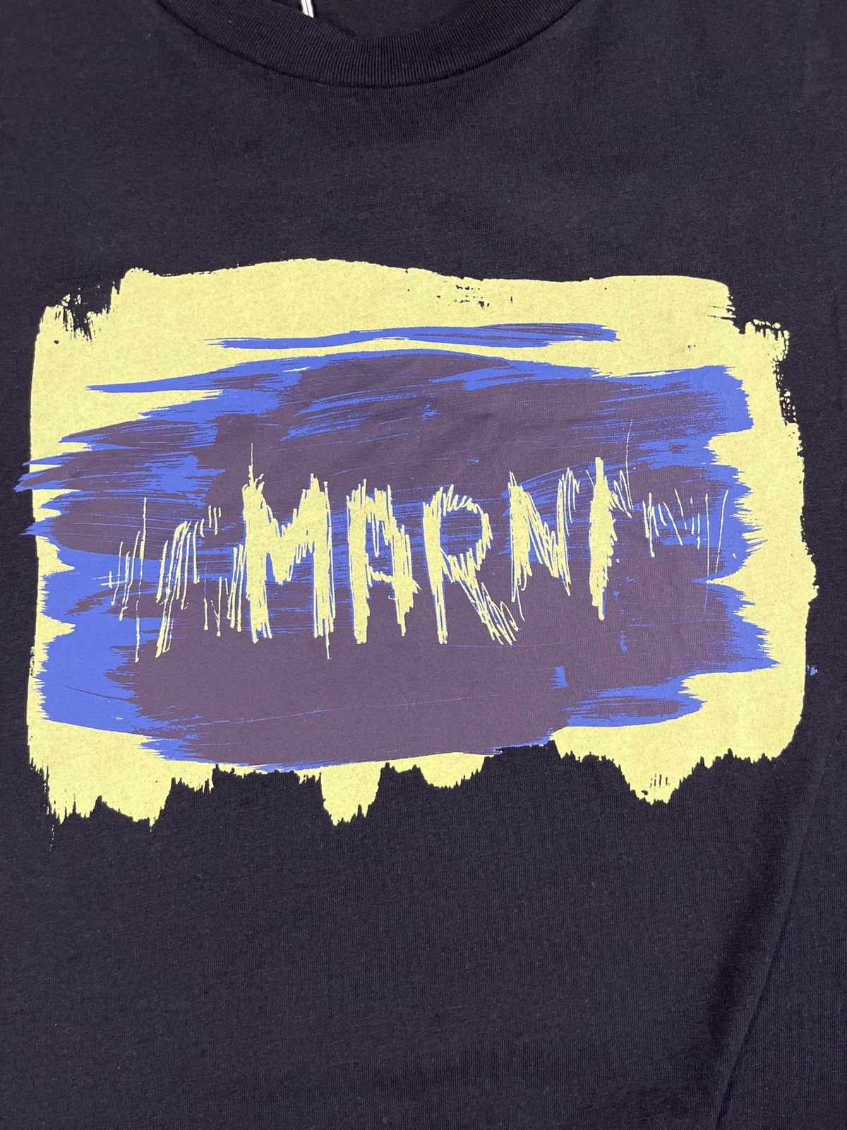 Marni Marni Painted Logo Tee Black Size US L / EU 52-54 / 3 - 2 Thumbnail
