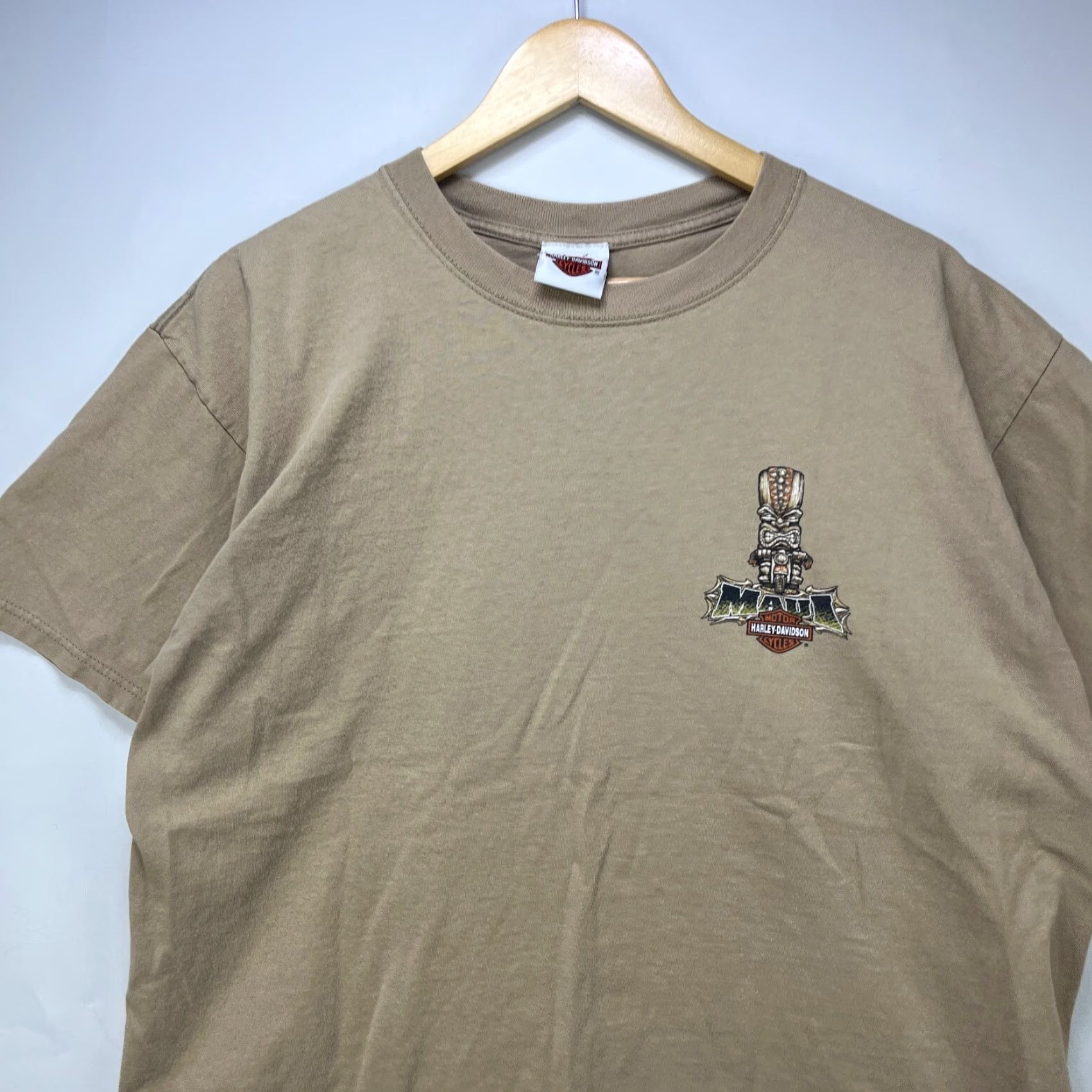 Harley Davidson VINTAGE Harley-Davidson Hawaii Maui T Shirt XL Biker Motorcycle Shirt Mens Beige Size US XL / EU 56 / 4 - 5 Thumbnail
