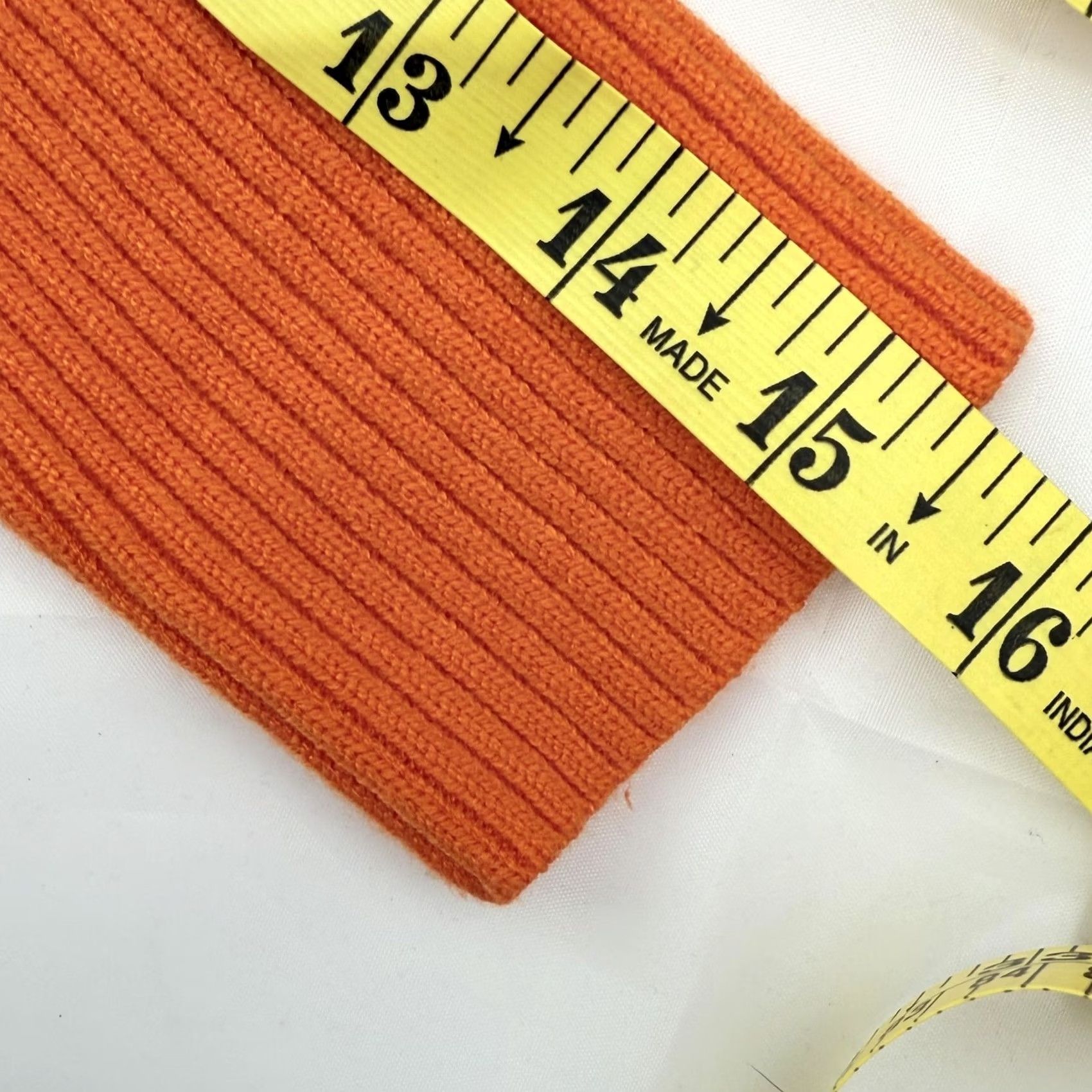 Vintage Lillusory Oversized Fall Sweater Medium Orange Ribbed Knit Pullover Mock Neck Split Hem Size M / US 6-8 / IT 42-44 - 6 Thumbnail