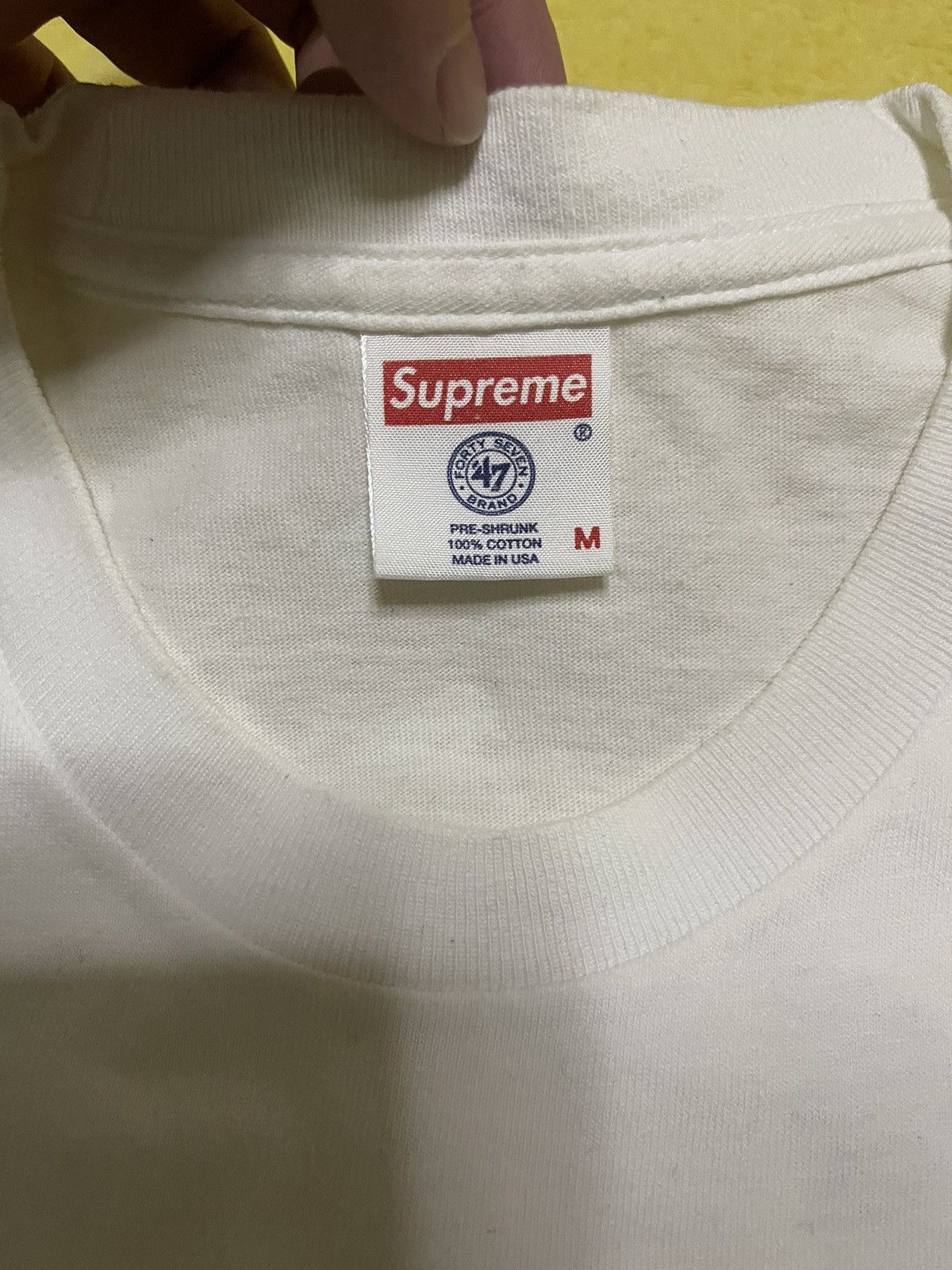 New York Yankees × Supreme Supreme yankees box logo tee white Size US M / EU 48-50 / 2 - 4 Thumbnail