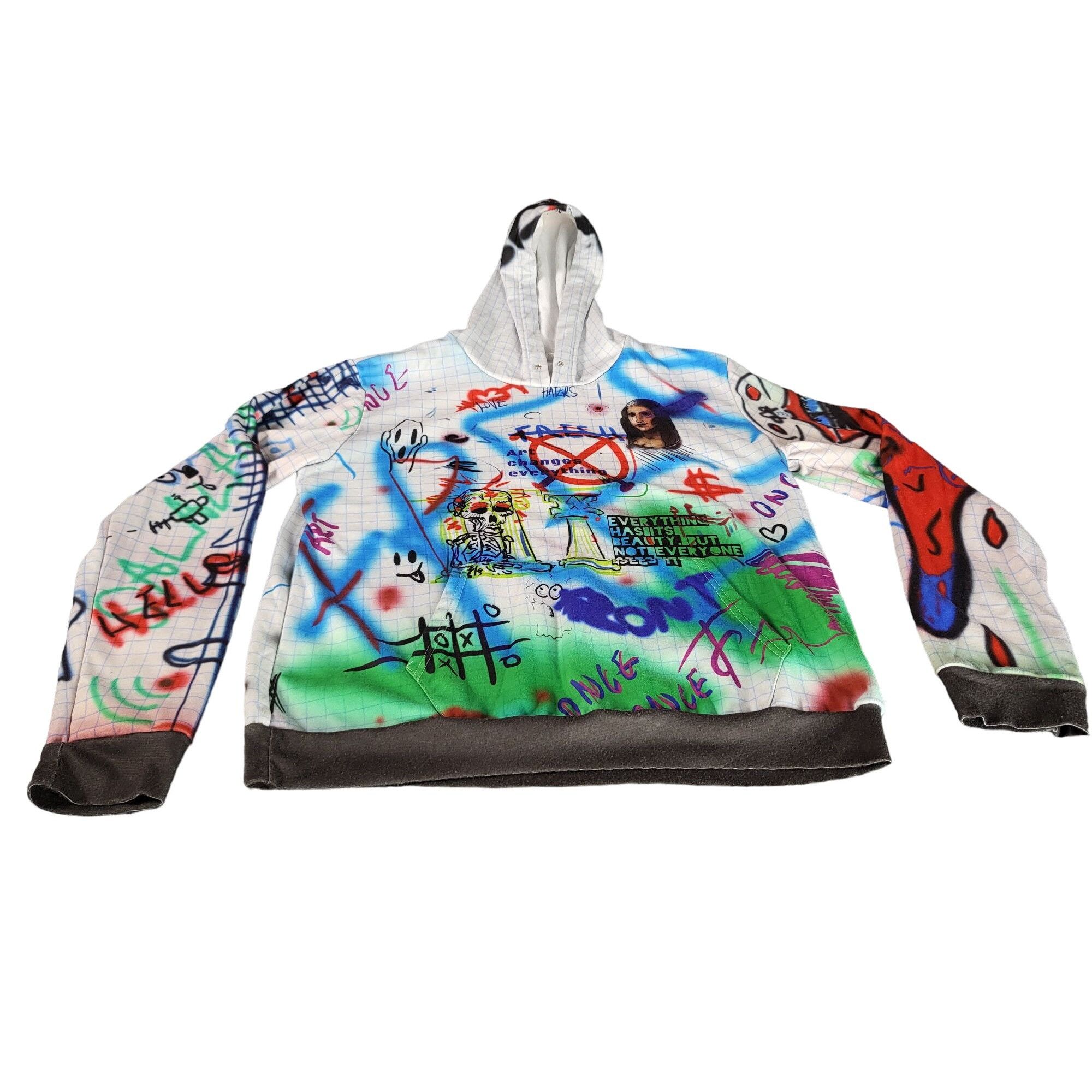 Other FreshHoods Wall Art Hoodie Men Sz L Multicolor Double Sided Size US L / EU 52-54 / 3 - 1 Thumbnail