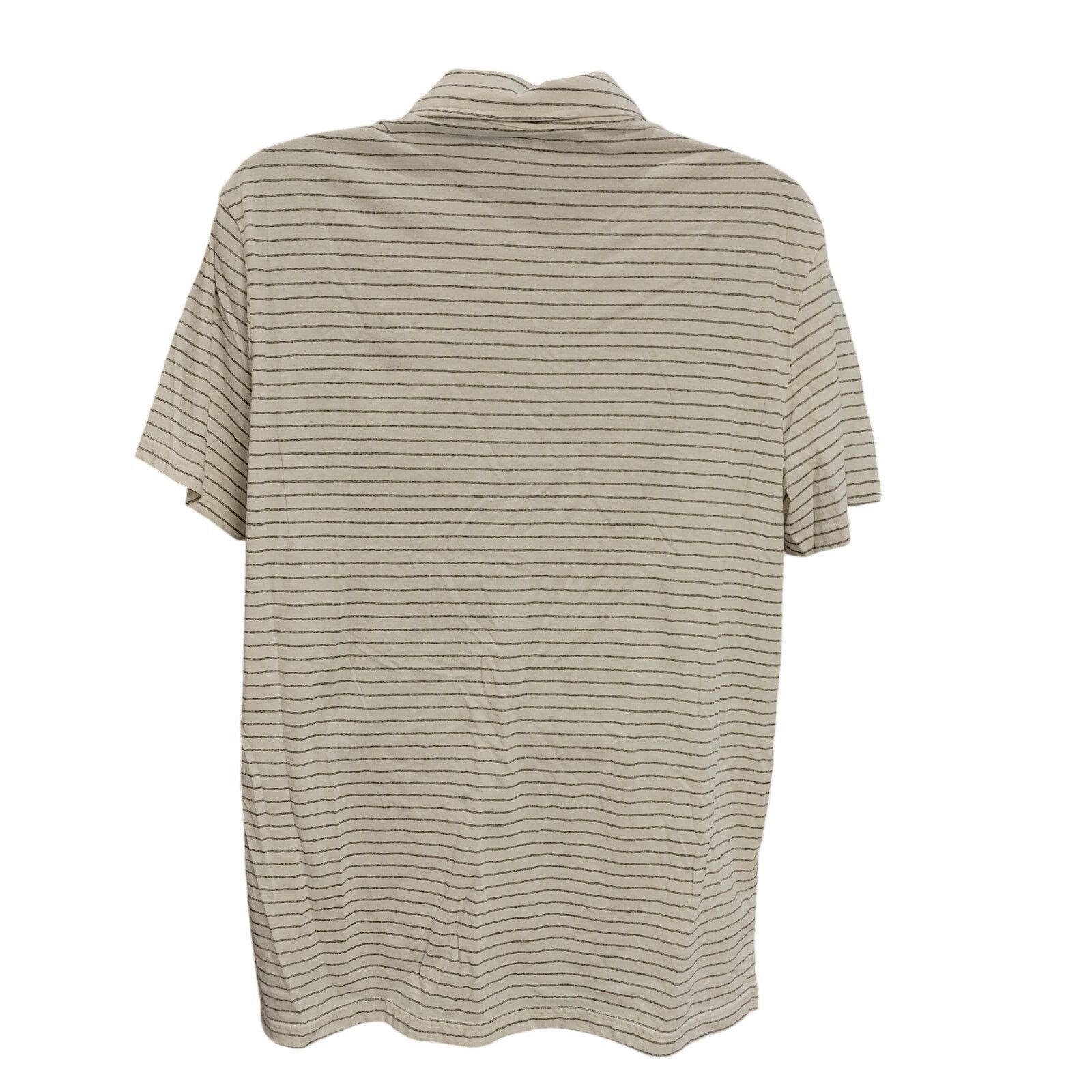 Sonoma Sonoma Men's White/Blue XXL Stripe Short Sleeve Polo Tee Size US XXL / EU 58 / 5 - 2 Thumbnail