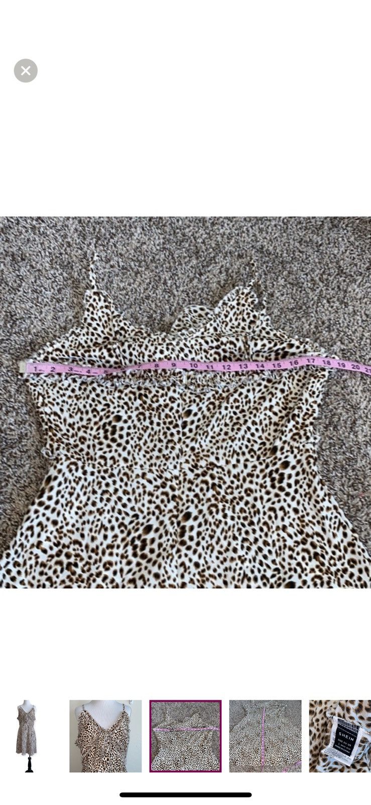 Shein Shein large cheetah print bow front dress Size L / US 10 / IT 46 - 6 Thumbnail